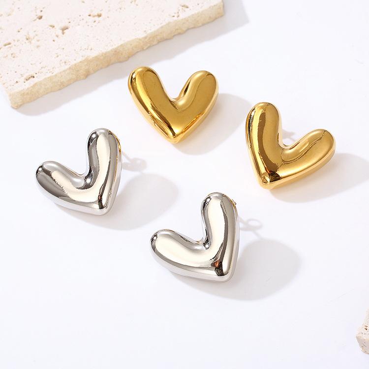 Серьги Love из нержавеющей стали с полостью Niche Design High Sense 18K женские ювелирные серьги
