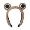 Knitted Animal for Frog Headwear Cartoon Big Eyes Hairband Cute Photo Props Fancy Dress Halloween Cosplay Accessories