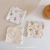 Cotton Soft Saliva Towel Floral Print Children's Absorbent Handkerchief Cute Baby Face Towel