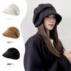 Hat Female Autumn and Winter Literary and Retro Versatile Suede Cold Hat Showing Face Small Octagonal Hat Fisherman Hat