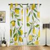 Fruit Lemon Yellow White Curtains for Bedroom Living Room Drapes Kitchen Children's Room Window Curtain Modern Home Decor