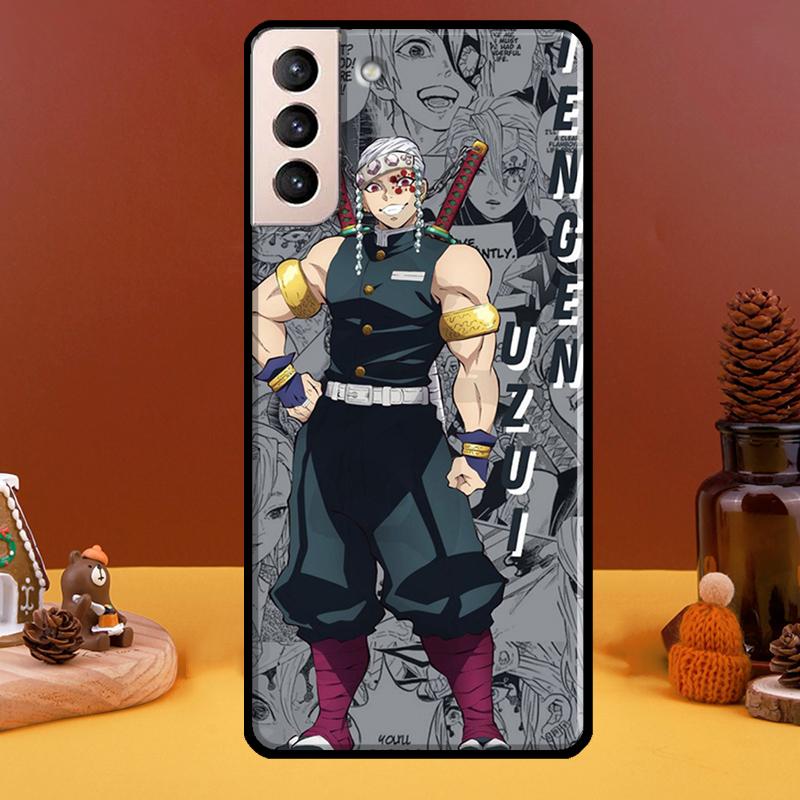 Чехол для телефона Tengen Uzui Kimetsu no Yaiba для Samsung Galaxy S22 Ultra S20 S21 FE S10 S10e S9 Note 10 Plus Note 20 Ultra