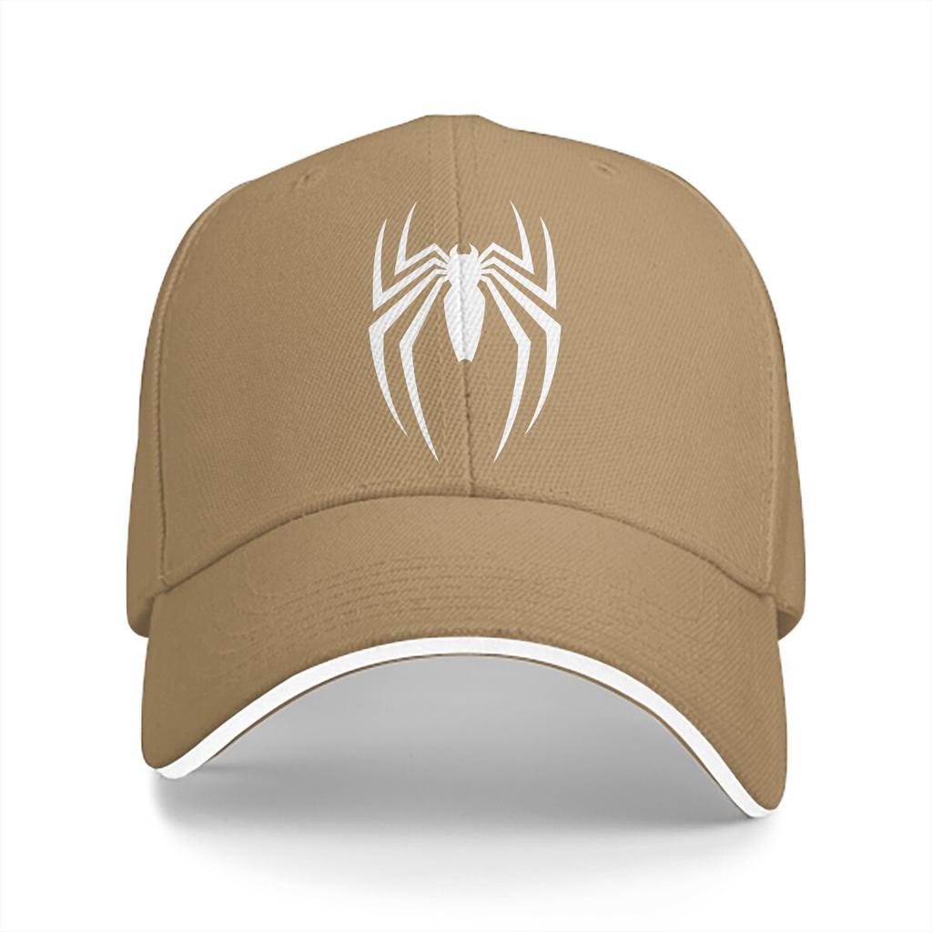 Washed Unisexs Baseball Cap White Spider Essential Trucker Snapback Caps Dad Hat Spiders Golf Hats