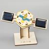 DIY Solar Artificial Satellite Model Kit Educational Handmade Wooden Puzzle Satellite Model Kids Science Exploration Projects STEM Toy Space