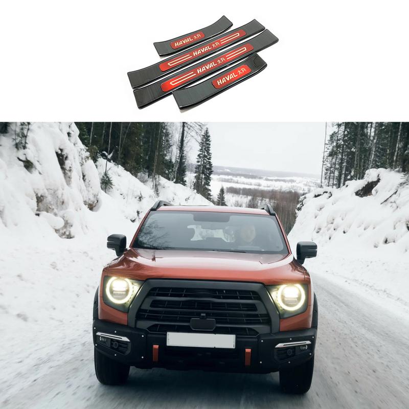 Для GMW Haval Dargo Нержавеющая сталь Накладки на пороги Аксессуары Защитная отделка Автомобильные наклейки Стайлинг 2024 2025