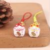 Cartoon Bell Japanese Lucky Cat Cartoon Bell Lucky Copper Bell Mobile Phone Pendant Key Chain Girls Bag Accessory