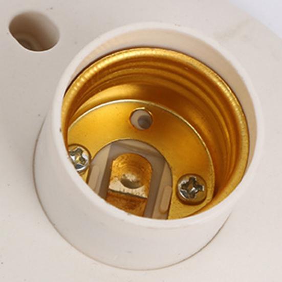 Патрон для лампы E27 с вилкой ЕС и кабелем Огнестойкий патрон для освещения дома Патрон для винтовой лампы Основание для DIY светильника Запасная часть