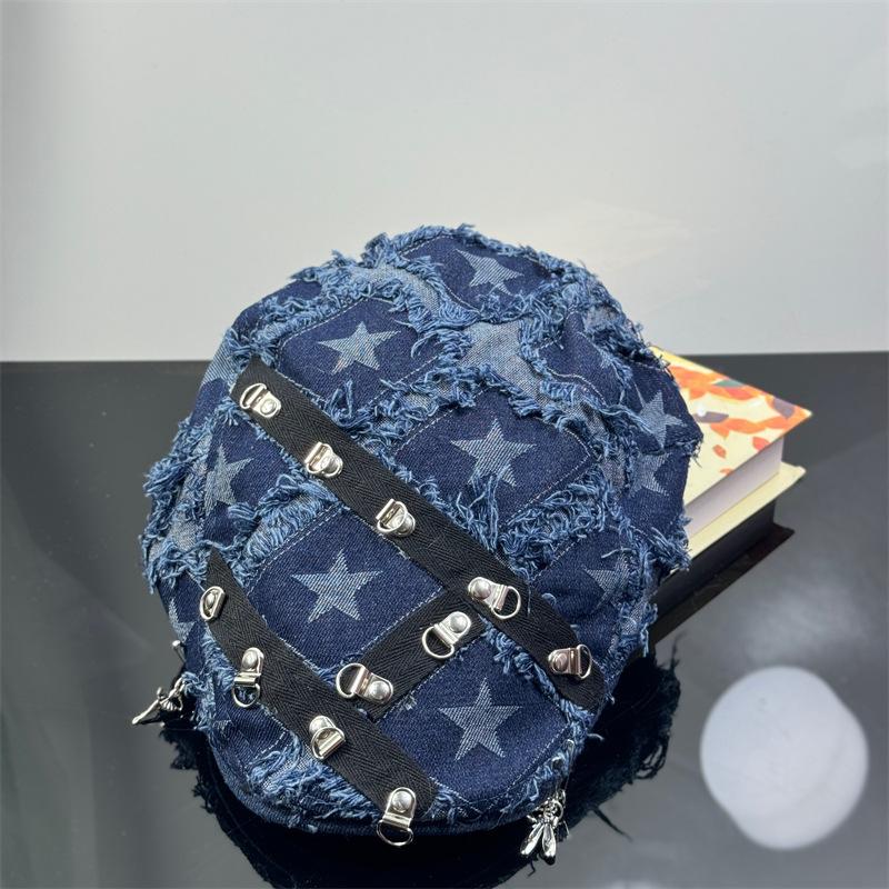 Корейская мода украшения берет уличная тенденция персонализированная мужская и женская короткая шляпа-солнцезащита вперед шляпа