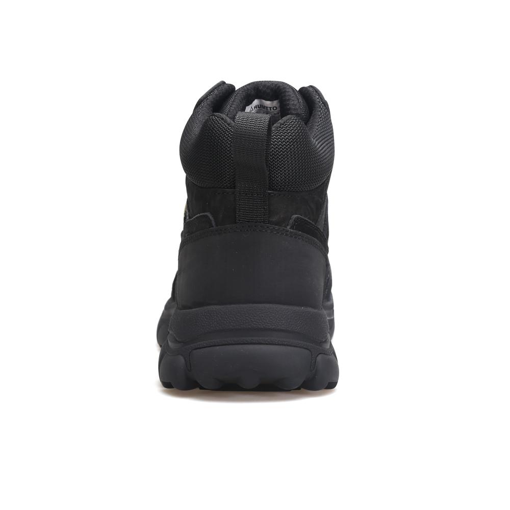 HUMTTO Износостойкие мужские ботинки на платформе. Зимние рабочие резиновые ботильоны. Черные мужские кроссовки. Нескользящая роскошная дизайнерская тактическая защитная обувь.