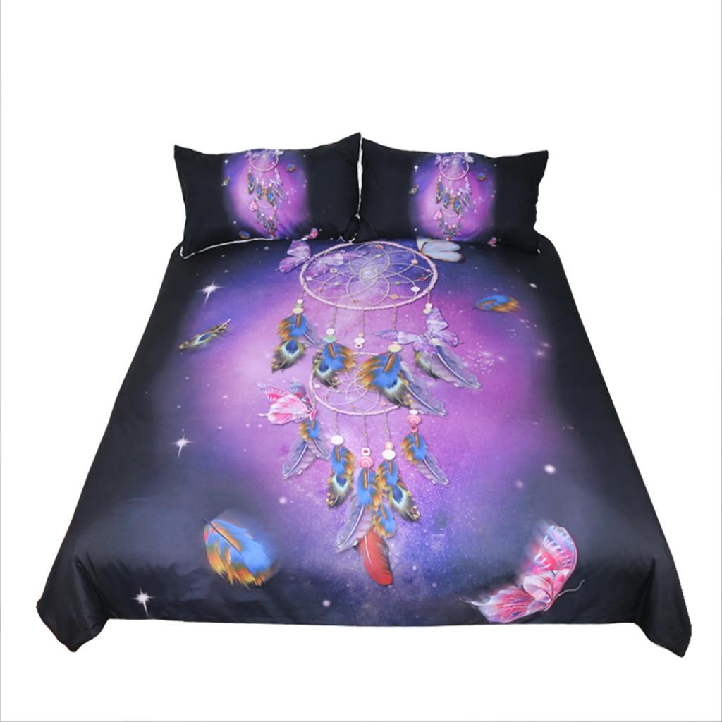 Постельное белье Ловец снов Перьевое постельное белье Набор с ветряными колокольчиками Пододеяльник Чехол на одеяло Комплект для спальни Домашний текстиль Постельное белье Ropa De Cama