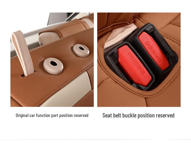 ORA Ballet Cat Cartoon Seat Cushion: All-Season, Full-Wrap Car Seat Cover In Special Leather.