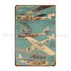 Imperial Airways Airplane Vintage Poster Art Metal Sign Funny Garage Plaques Design Custom Wall Cave Tin Sign Poster