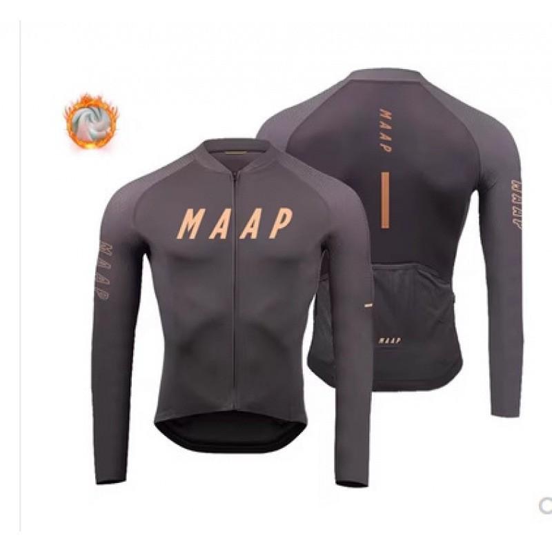 MAAP Профессиональная одежда для велоспорта Мужская Женская Спортивная одежда с длинным рукавом Оборудование для шоссейного и горного велосипеда Облегающий крой