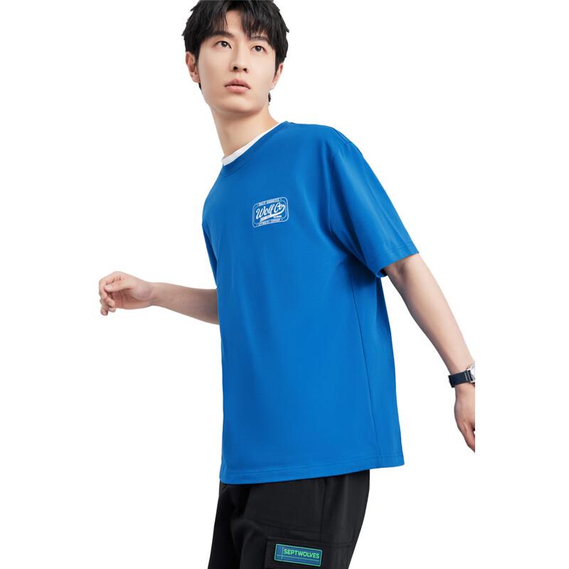 SEPTWOLVES Men's Printed Short-Sleeve T-Shirt