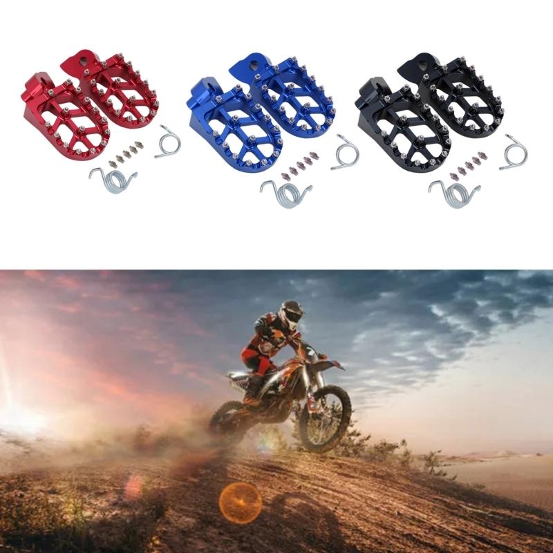 Подножка, педаль, подножка, аксессуары для мотоциклов для YZ/YZF/WR/85/125/250/400/426/450F, алюминиевые подножки, красные/синие/черные