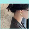 Stylish Geometric Gold Plated Alloy Earrings For Women Trendy And Chic 2023 Summer