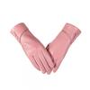 Womens Touchscreen Leather Gloves Winter Warm Windproof Riding Driving