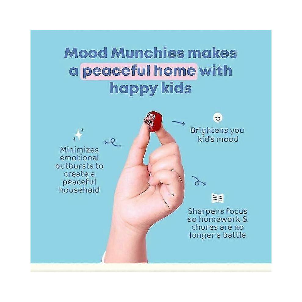 (5pcs) Saffron Extract for Mood Munchies Nutrition Gels & Chews 60 Count