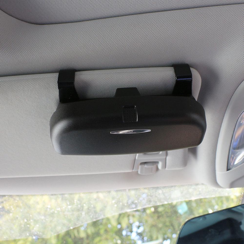 New Sun Visor Car Glasses Sunglasses Holder Case for Skoda Octavia Yeti Roomster Fabia Rapid Superb Kodiaq Karoq