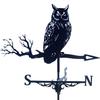 Metal Weather Vane Owl Weathercock New Wind Vane