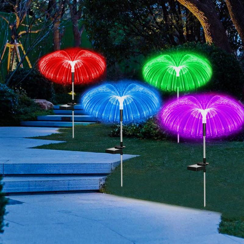 40 Вт светодиодные солнечные медузы садовые декоративные светильники водонепроницаемые уличные ландшафтные светильники для дорожек на лужайке во дворе виллы