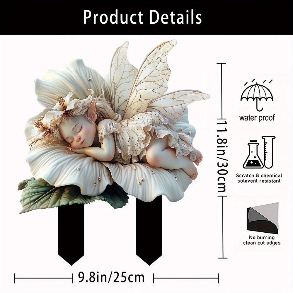 Акриловая садовая напольная заглушка, креативная садовая статуэтка, садовая статуэтка, садовый столб, двор