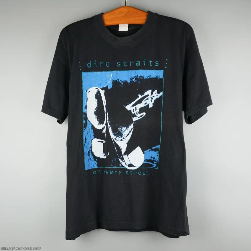 Винтажная футболка Dire Straits 1991 года тур On Every Street IL068 Унисекс футболка