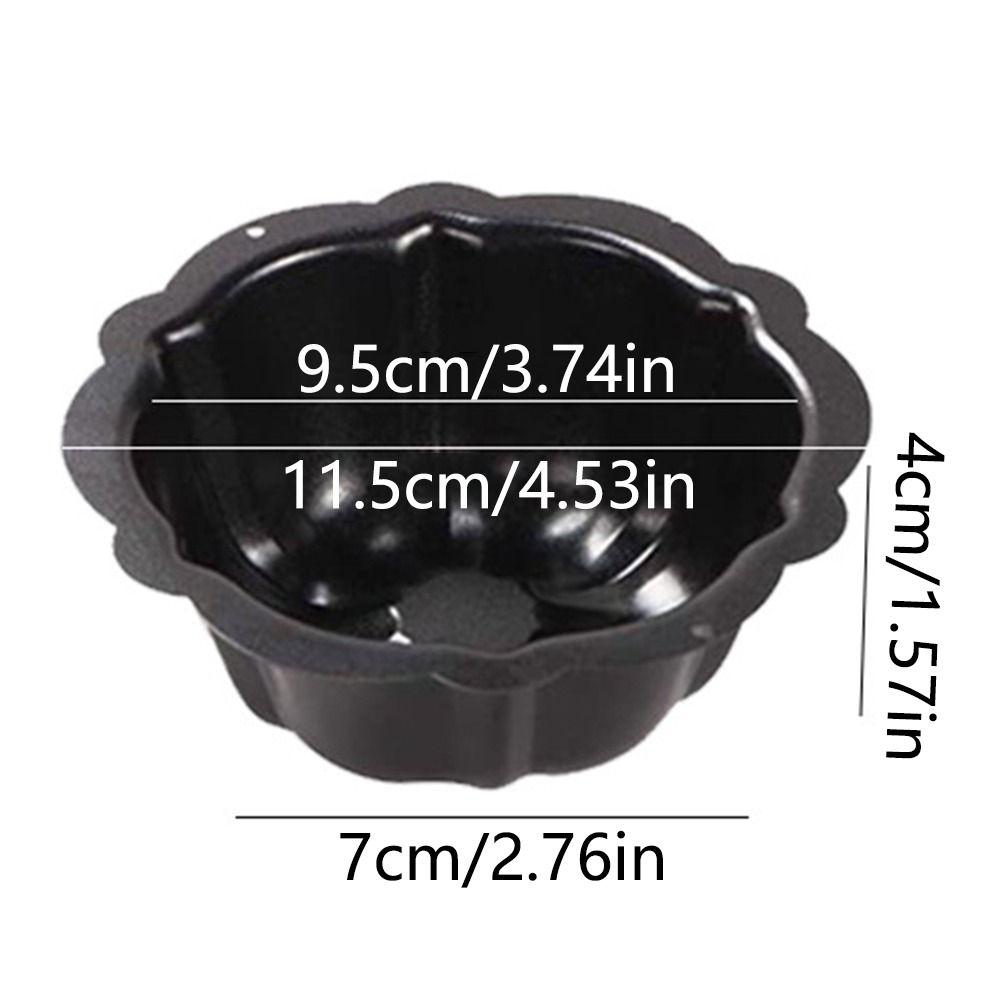 4 Pcs Nonstick Fluted Cake Mold 4 Inch Muffin Cups Easy to Clean Oven Baking Mold  Cupcake