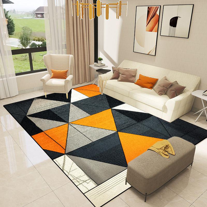 Nordic Decoration Geometry Carpets Living Room Light Luxury Rugs Home Sofa Area Floor Mat Room Decor Hallway Soft Large Carpet