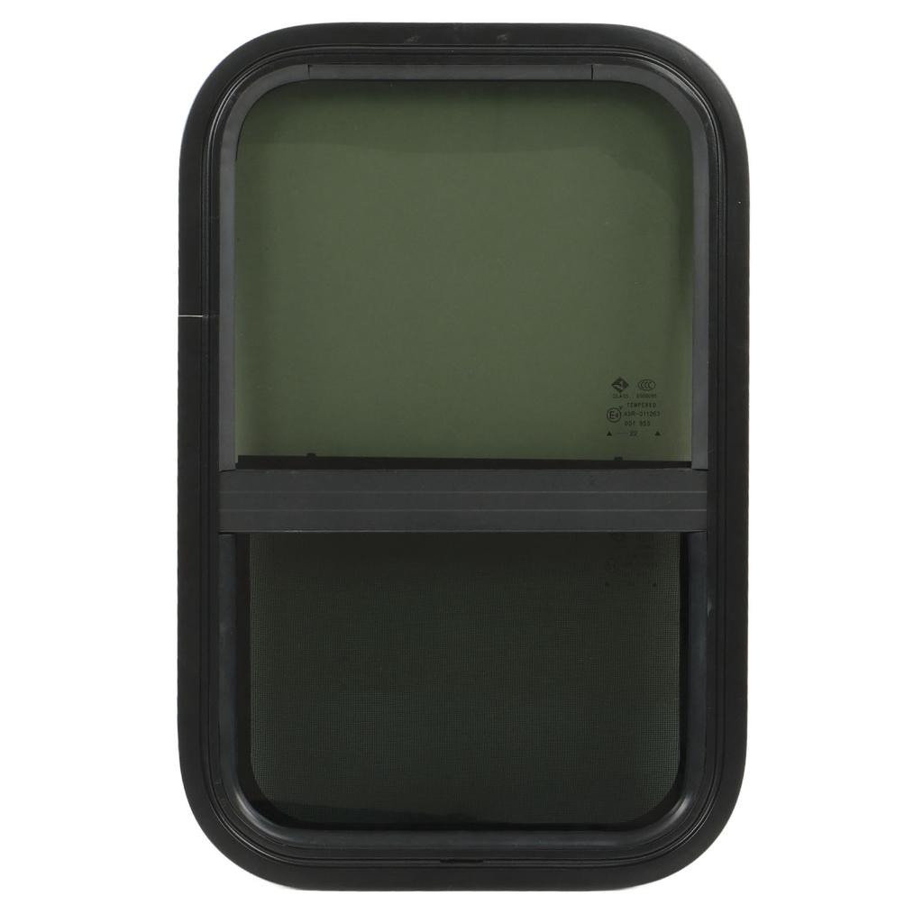 RV Window 590x390mm Tinted Tempering Glass Vertical Horizontal Sliding for Campers Trailers Construc