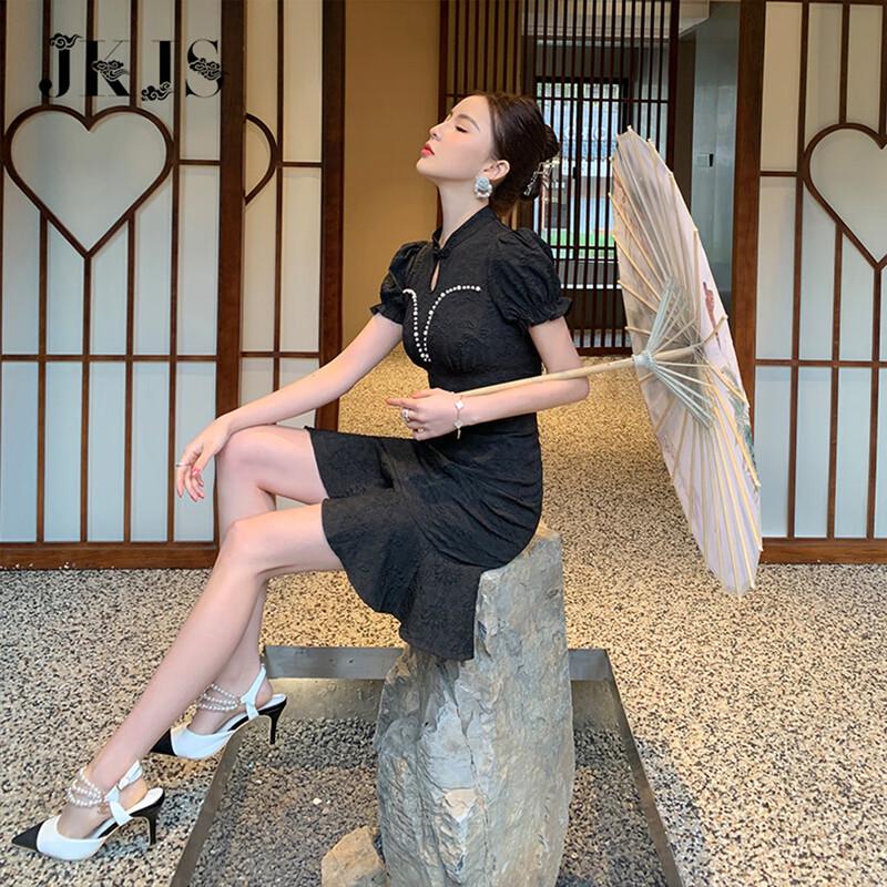 Платье ципао в новом китайском стиле JK&JS