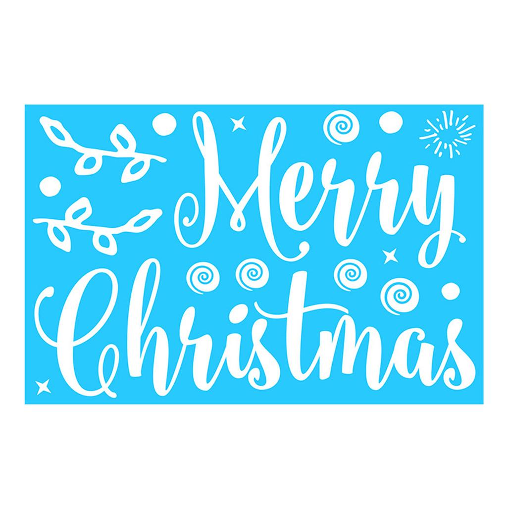 Electrostatic Glass Stickers On Christmas Windows And Christmas Stickers On Walls