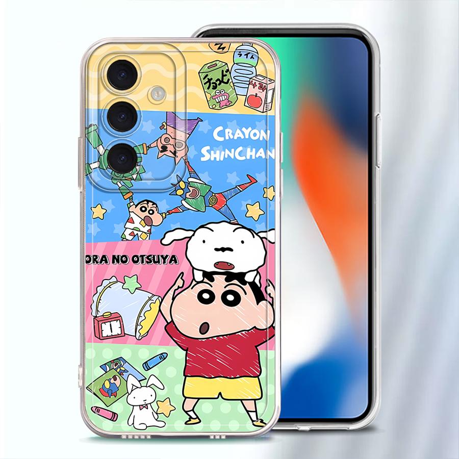 Чехол для телефона Samsung Galaxy A26 A24 A52 A31 A56 A50 A33 A52 A34 A35 A54 A15 A55 A23 A25 A51 A16 A36 A13 Милые Карандаши Шин-Чан