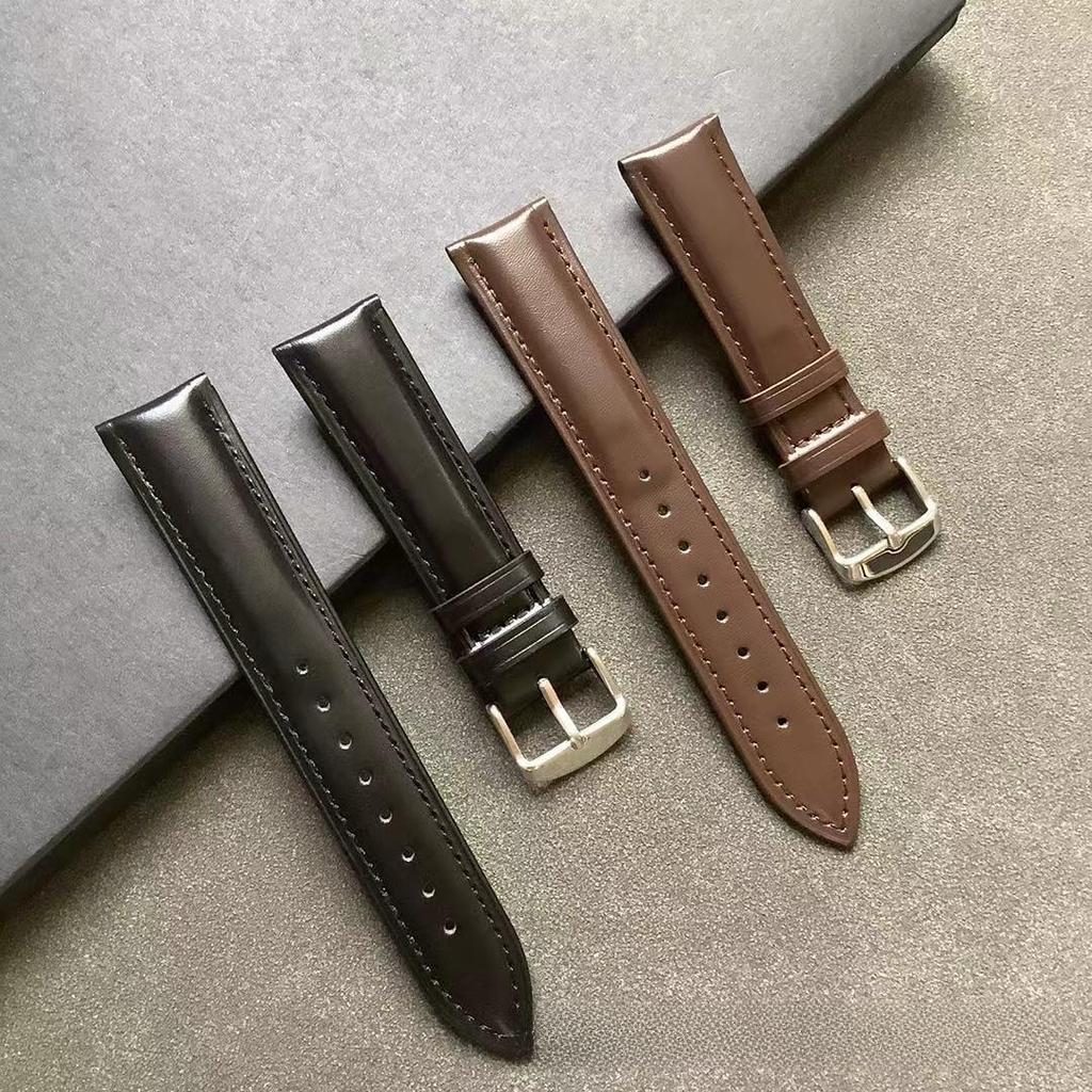 Ремешок для часов из натуральной кожи с бамбуковым тиснением, с застежками-пряжками и «бабочка», универсальный размер для мужчин и женщин.