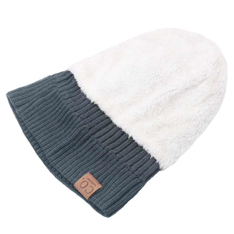 Шерстяная шапка, женская зимняя вязаная бархатная толстая теплая ветрозащитная шапка, мужские шапочки Skullies, лыжная кепка