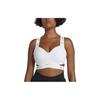 City Ready Solid Logo Print Support Sports Bra Women Underwear White AH7220-100