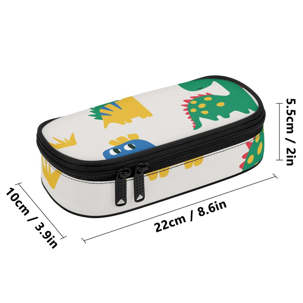 Pencil Bag High Capacity Secure Zipper 300D Polyester with Mesh Pocket Removable Divider and Pen Slots for Daily School Use