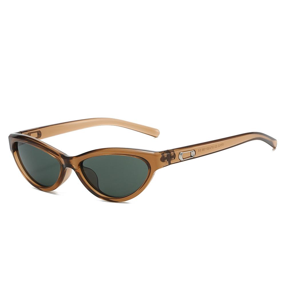 European style literary and retro sunglasses, small frame decorative plain glasses, versatile personalized men's and women's sunglasses