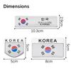 Эмблема для стайлинга автомобиля 3D Алюминий Логотип Южной Кореи Флаг Наклейки Декоративные аксессуары Для Hyundai Kia K2 K3 K5 Rio Soul Sportage