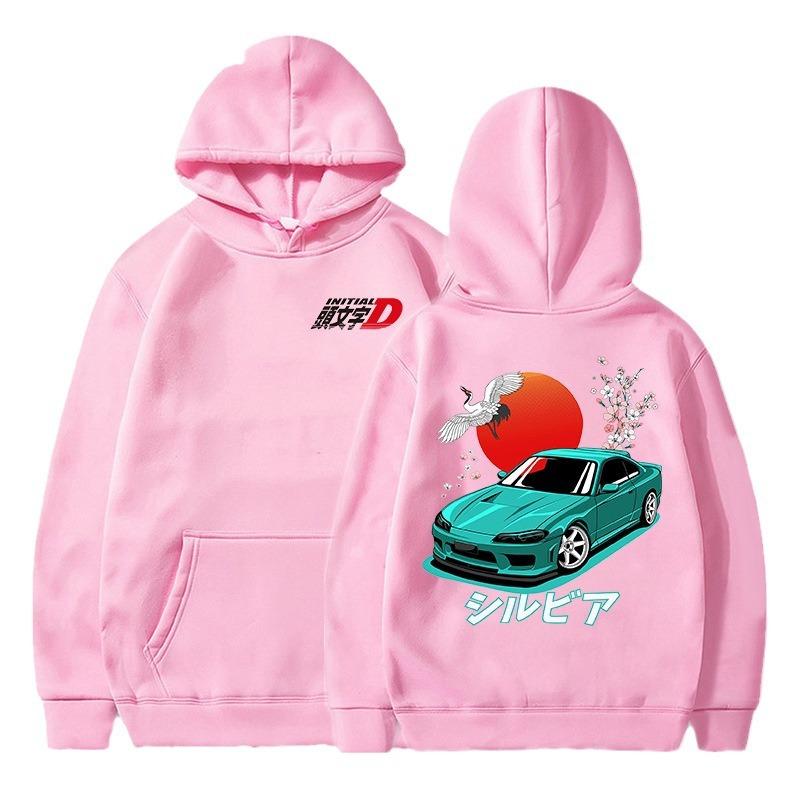 Аниме Initial D Свитшот с капюшоном