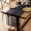 Lace Table Runner Hollow Out Placemat for Dining Table Dresser Buffet Decor Wrinkle-Free Protective Tablecloth for Dining Home Wedding Party