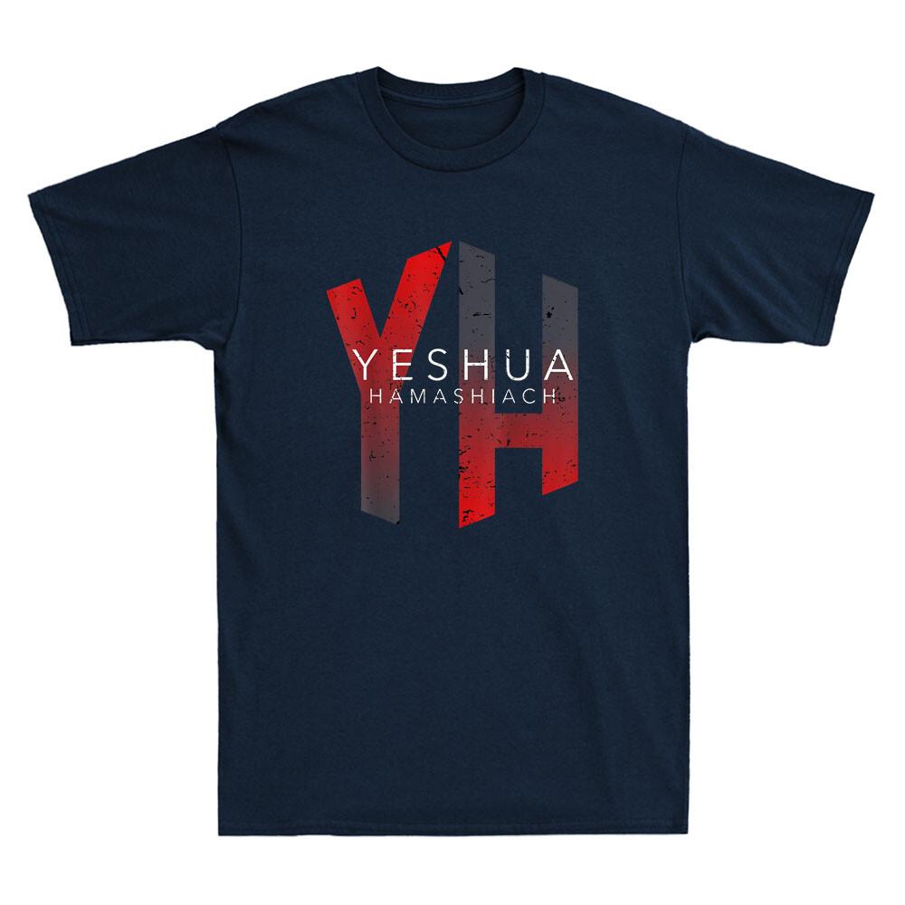YH, Yeshua Hamashiach Christian Funny Quote Vintage Men's Short Sleeve T-Shirt