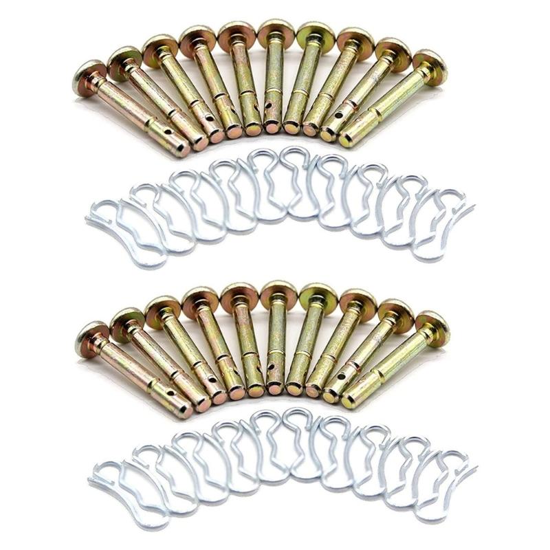 Набор из 20 запчастей для снегоуборщика, включая срезной болт и шплинт для эффективной уборки снега