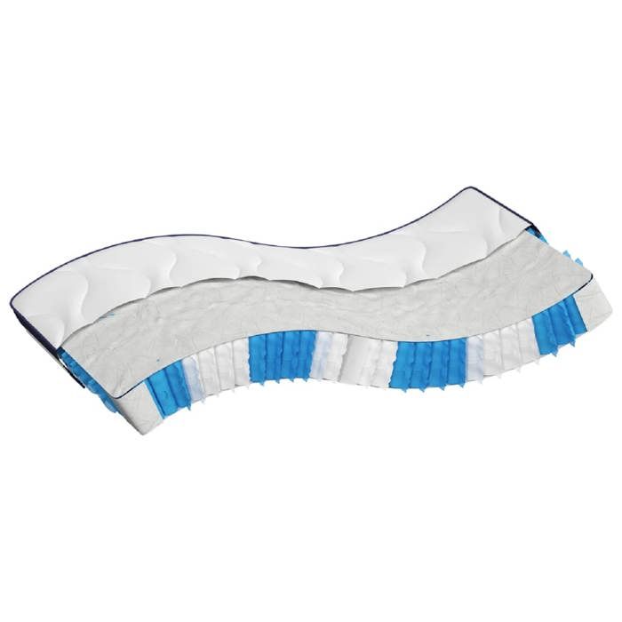 VidaXL Matelas à ressorts ensachés dureté moyenne 120x200 cm 372851