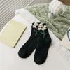 6Pairs Thickened Coral Fleece Socks Flower Warm Socks Women Sweet Floor Plush Socks  Autumn