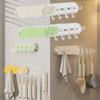 2Pcs Space Saving Suction Cup Hooks Punch Free Door Back Gap Rack Practical Towel Key Hook  for Home