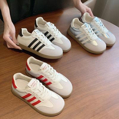 Кожаные кроссовки с мягкой подошвой, немецкие кроссовки, женская обувь, новые летние тонкие дышащие уродливые милые маленькие белые туфли, повседневные спортивные туфли для сноуборда