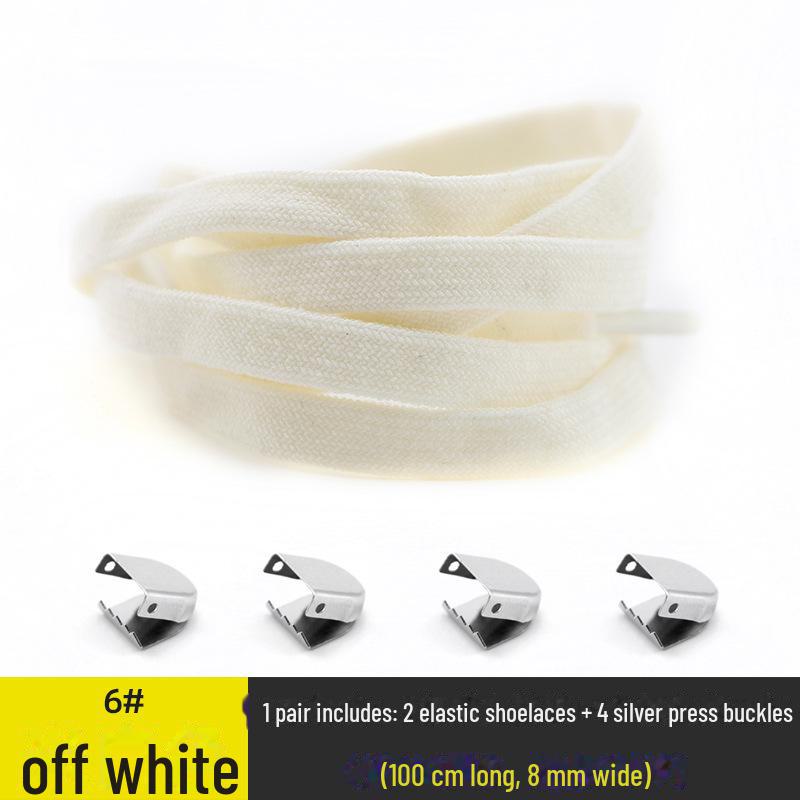 8MM Ленивые эластичные шнурки - детские, без завязывания, спандекс, двухслойные, с эластичной пряжкой