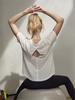 Женская быстросохнущая летняя футболка для бега Sense Yoga - Свободный крой, спортивный топ с коротким рукавом для фитнеса