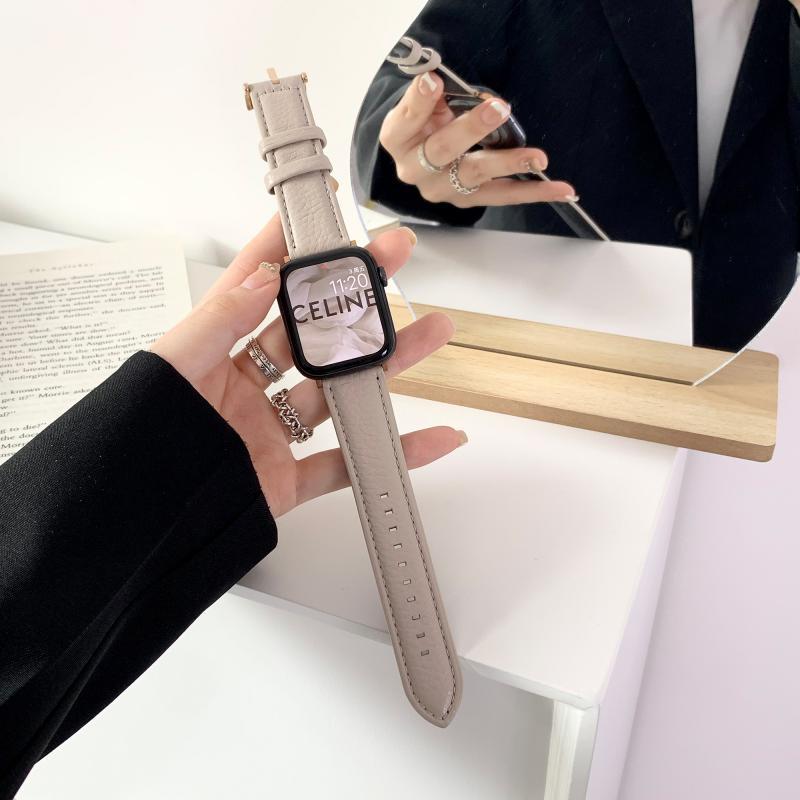 Для Iwatch10 Ремешок Apple Watch9 Apple Watch S876 Поколение Se Ремешок из фактурной кожи